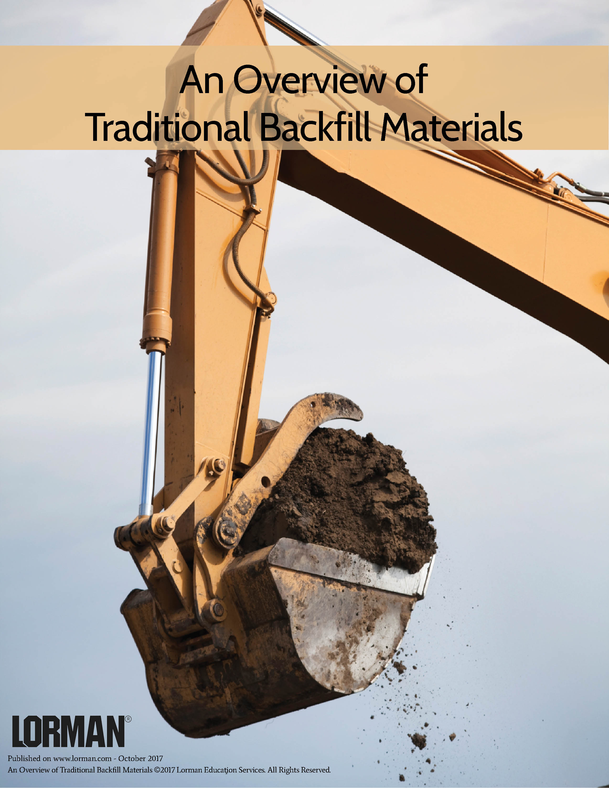 An Overview of Traditional Backfill Materials