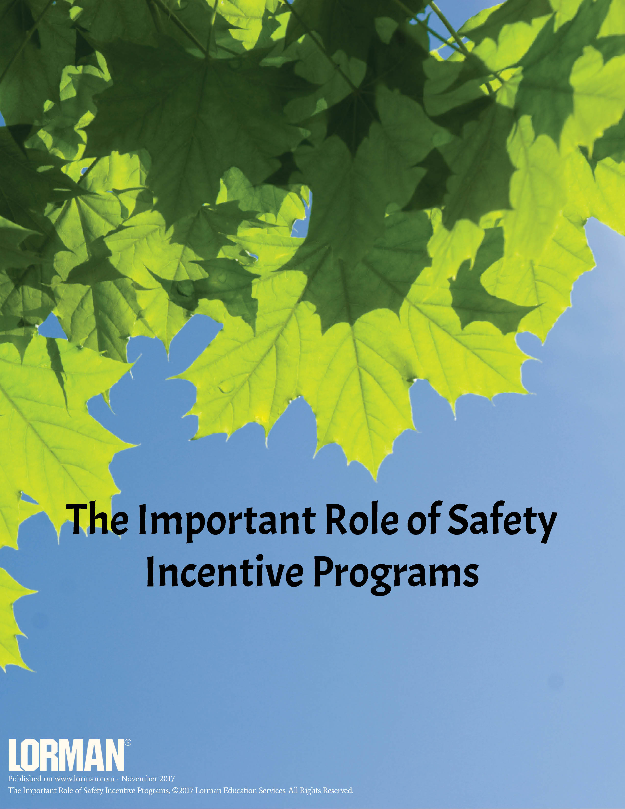 The Important Role of Safety Incentive Programs