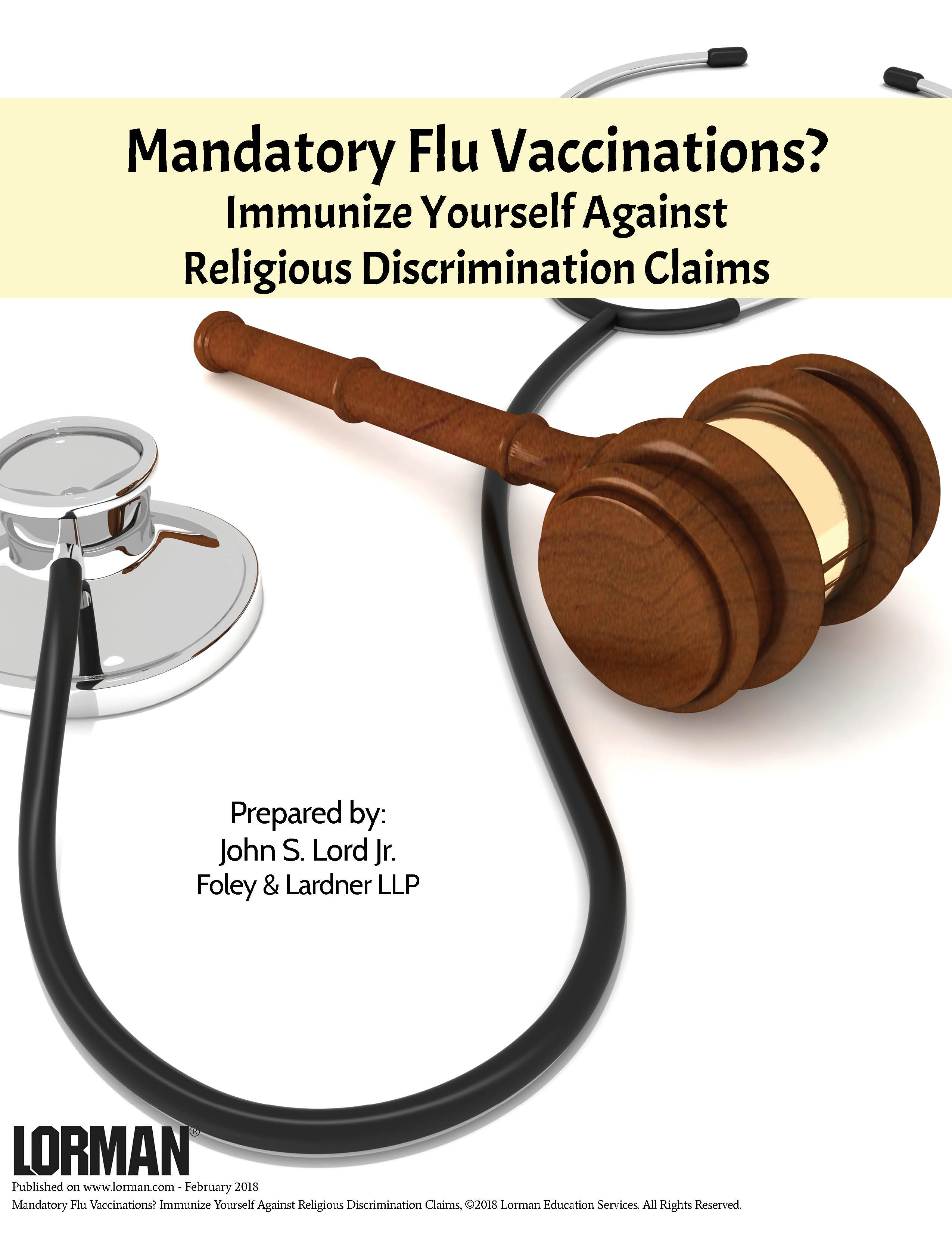 Mandatory Flu Vaccinations? Immunize Yourself Against Religious Discrimination Claims