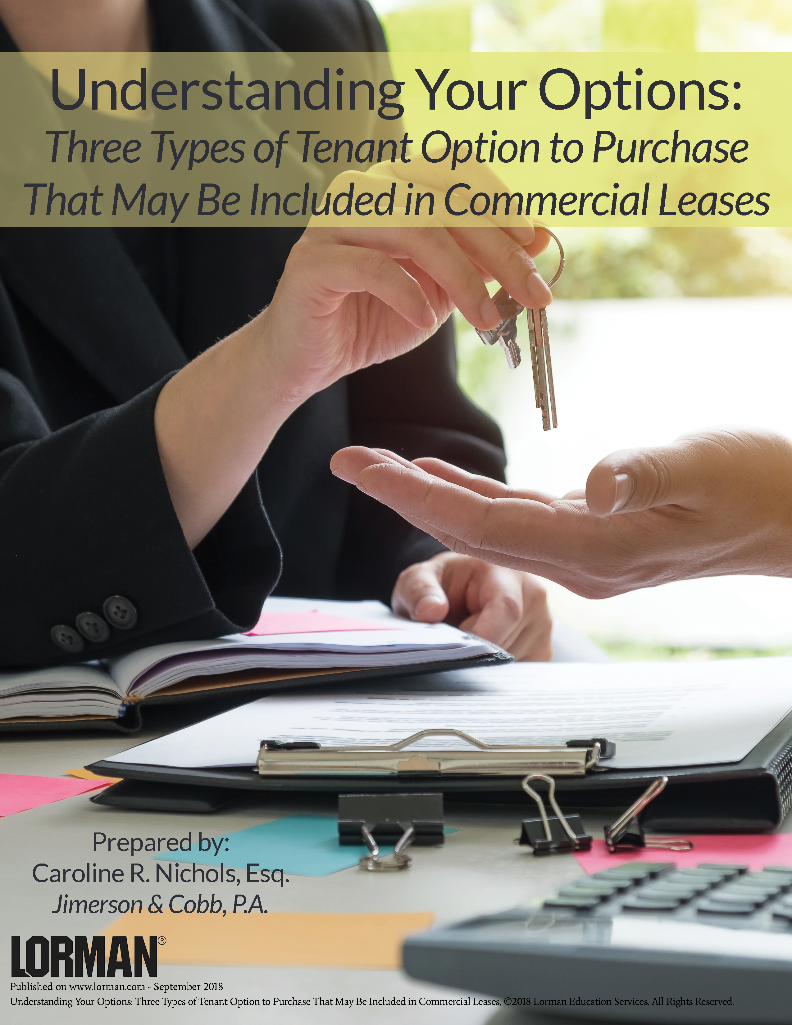 Three Types of Tenant Option to Purchase That May Be Included in Commercial Leases