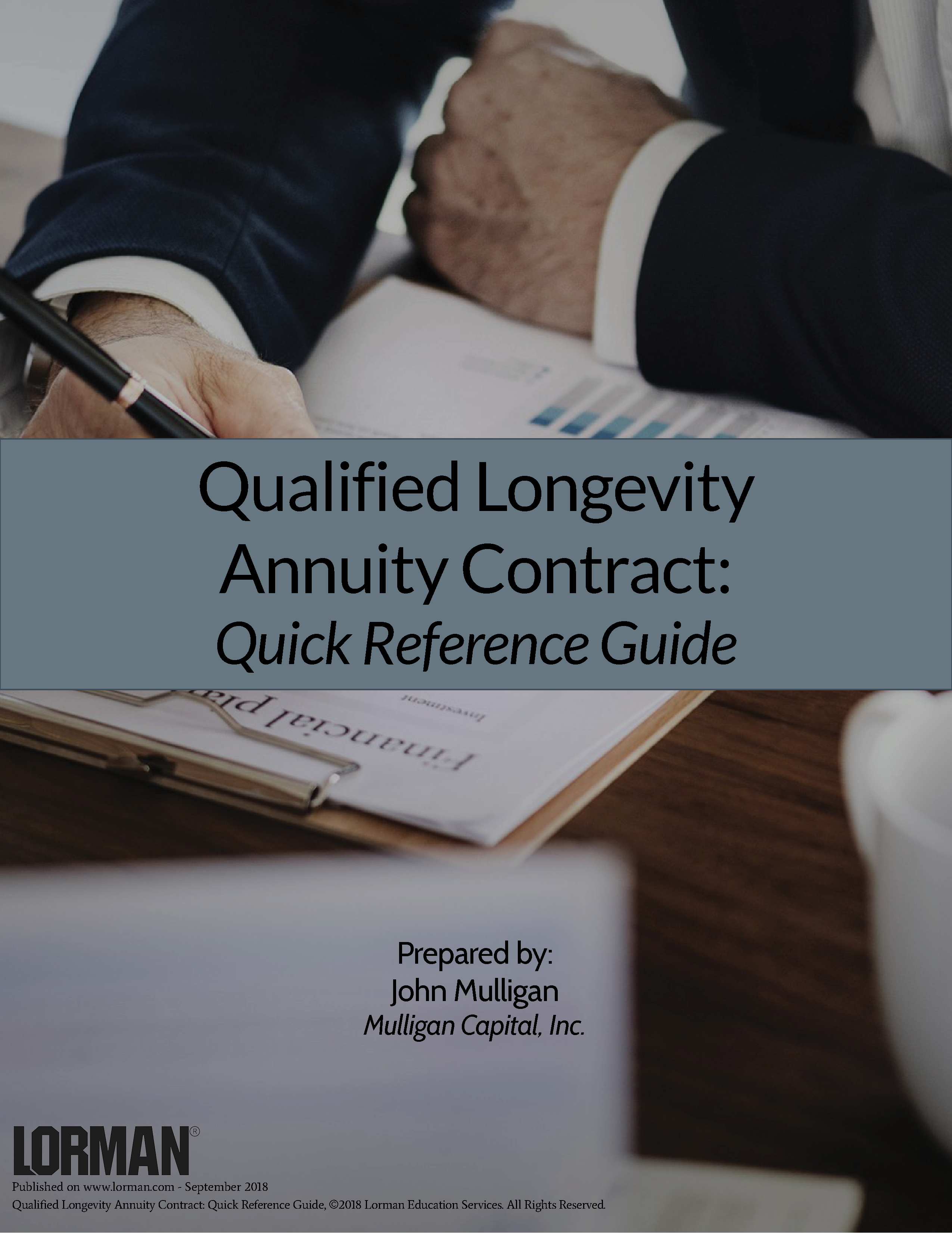 Qualified Longevity Annuity Contract: Quick Reference Guide