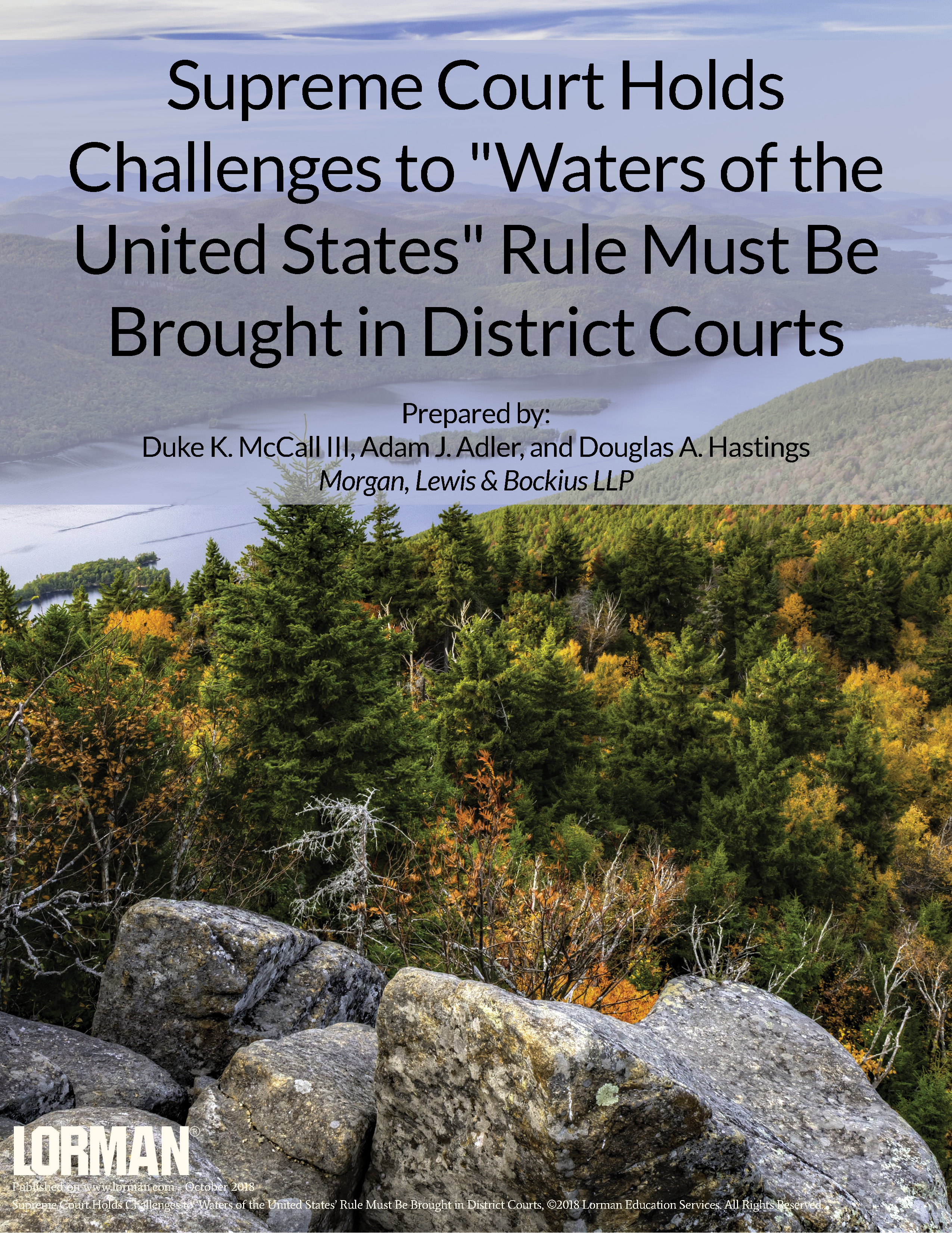 Supreme Court Holds Challenges to Waters of the U.S. Rule Must Be Brought in District Courts