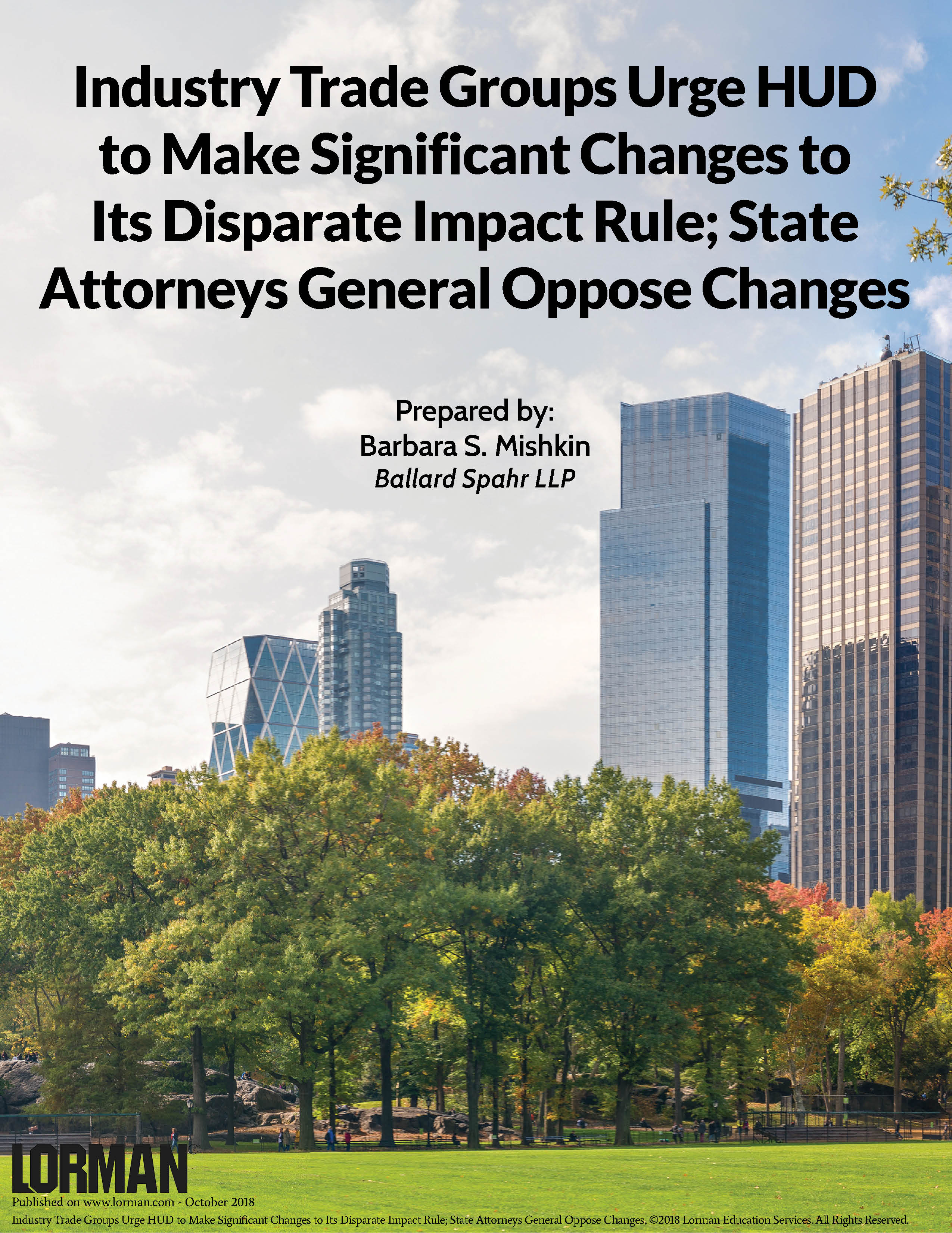 Industry Trade Groups Urge HUD to Make Significant Changes to Its Disparate Impact Rule