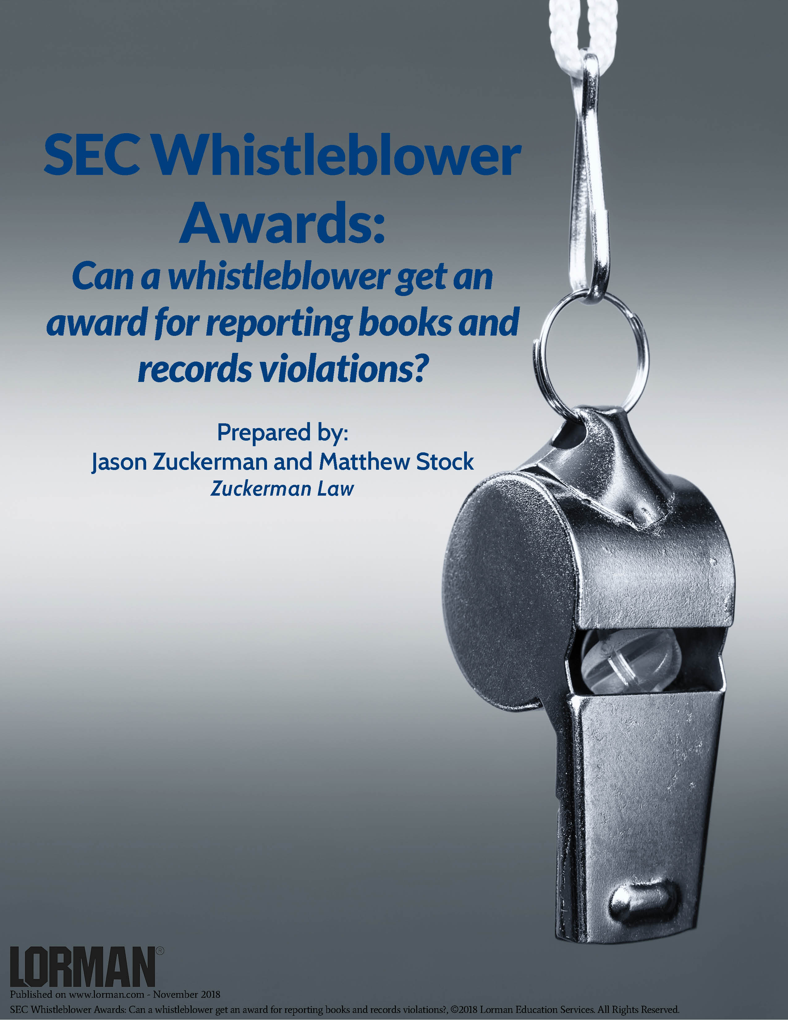SEC Whistleblower Awards: Can whistleblower get an award for reporting books and records violations?