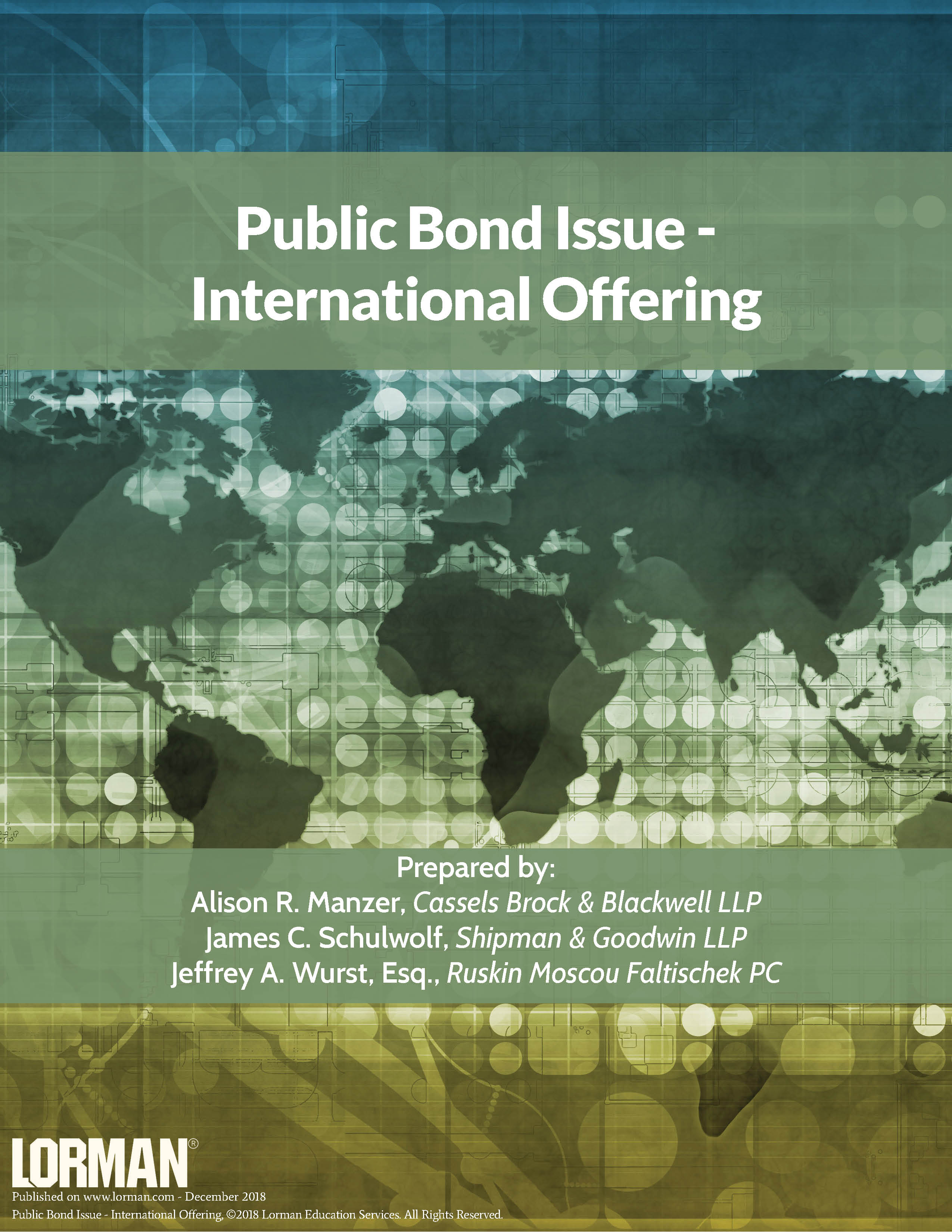 Public Bond Issue - International Offering