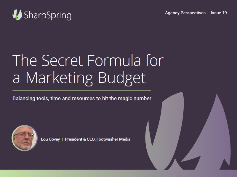 The Secret Formula for a Marketing Budget