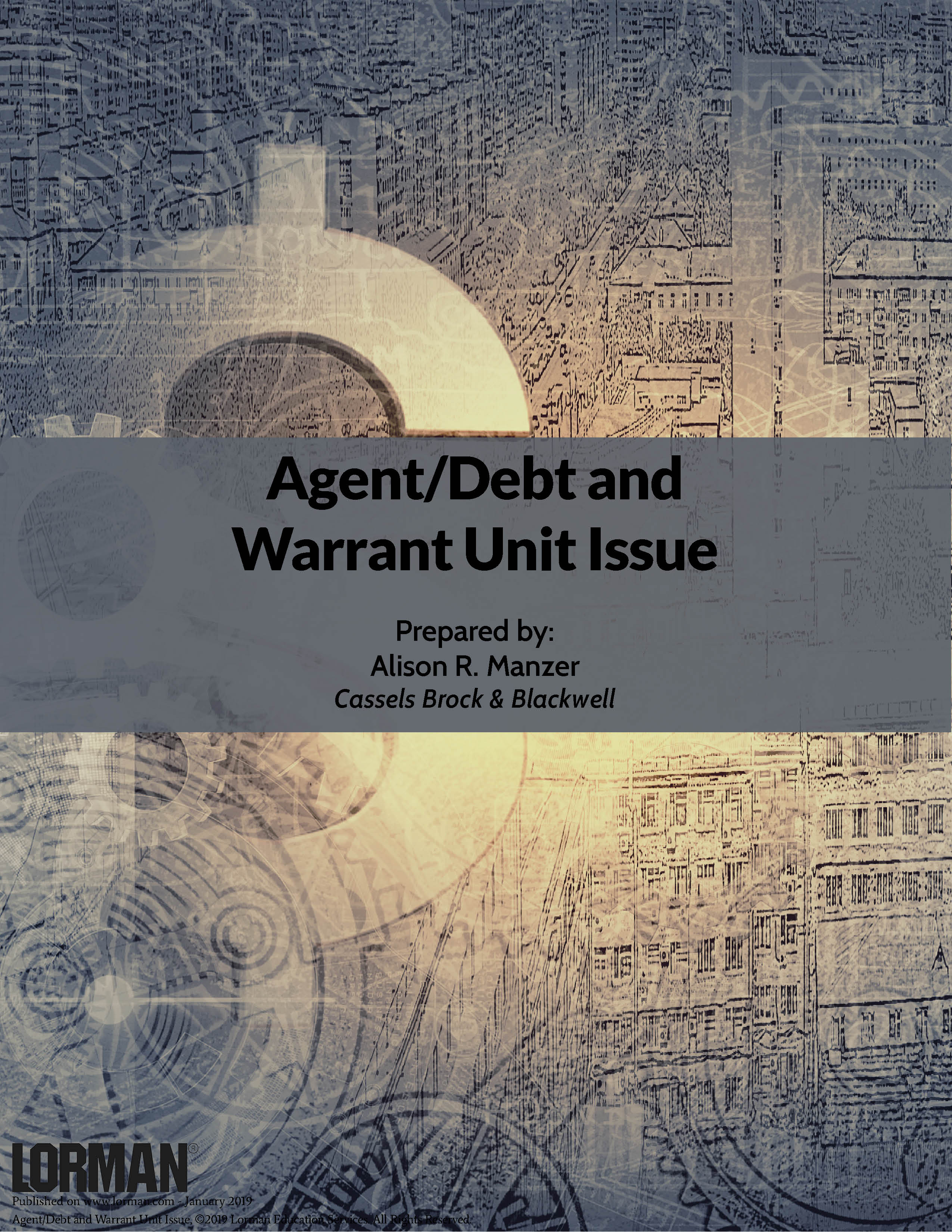 Agent/Debt and Warrant Unit Issue 