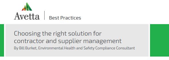 BEST PRACTICES: Choosing the right solution for contractor and supplier management