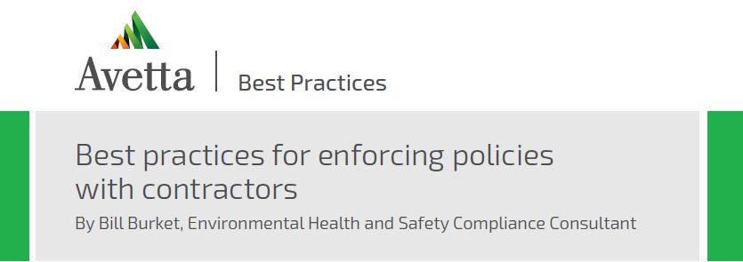 Best Practices:  Enforcing policies with contractors