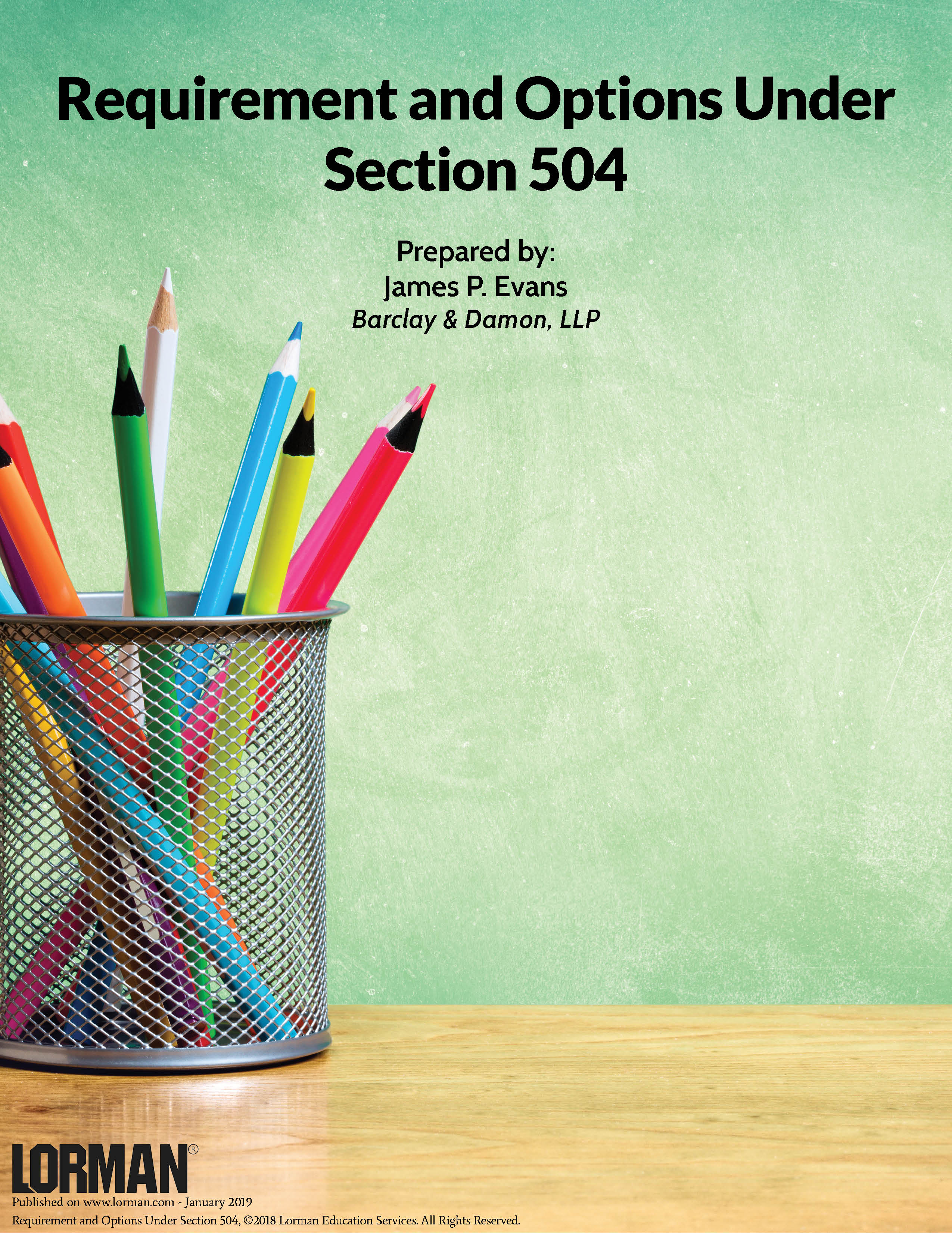 Requirement and Options Under Section 504