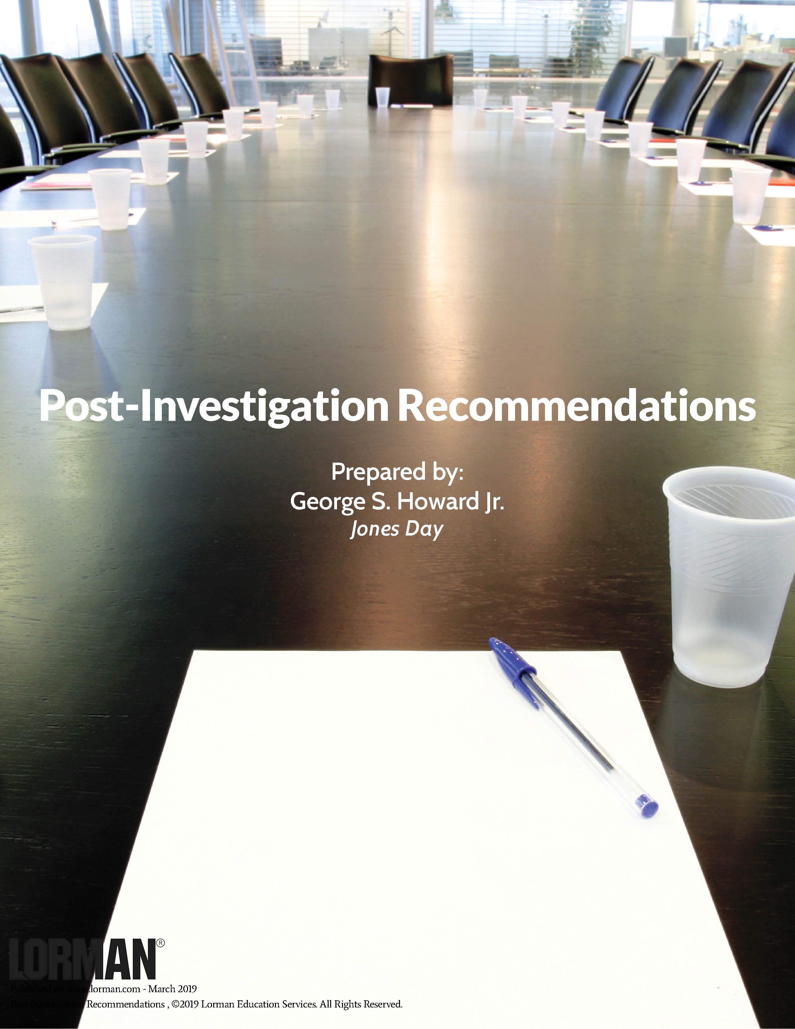 Post-Investigation Recommendations