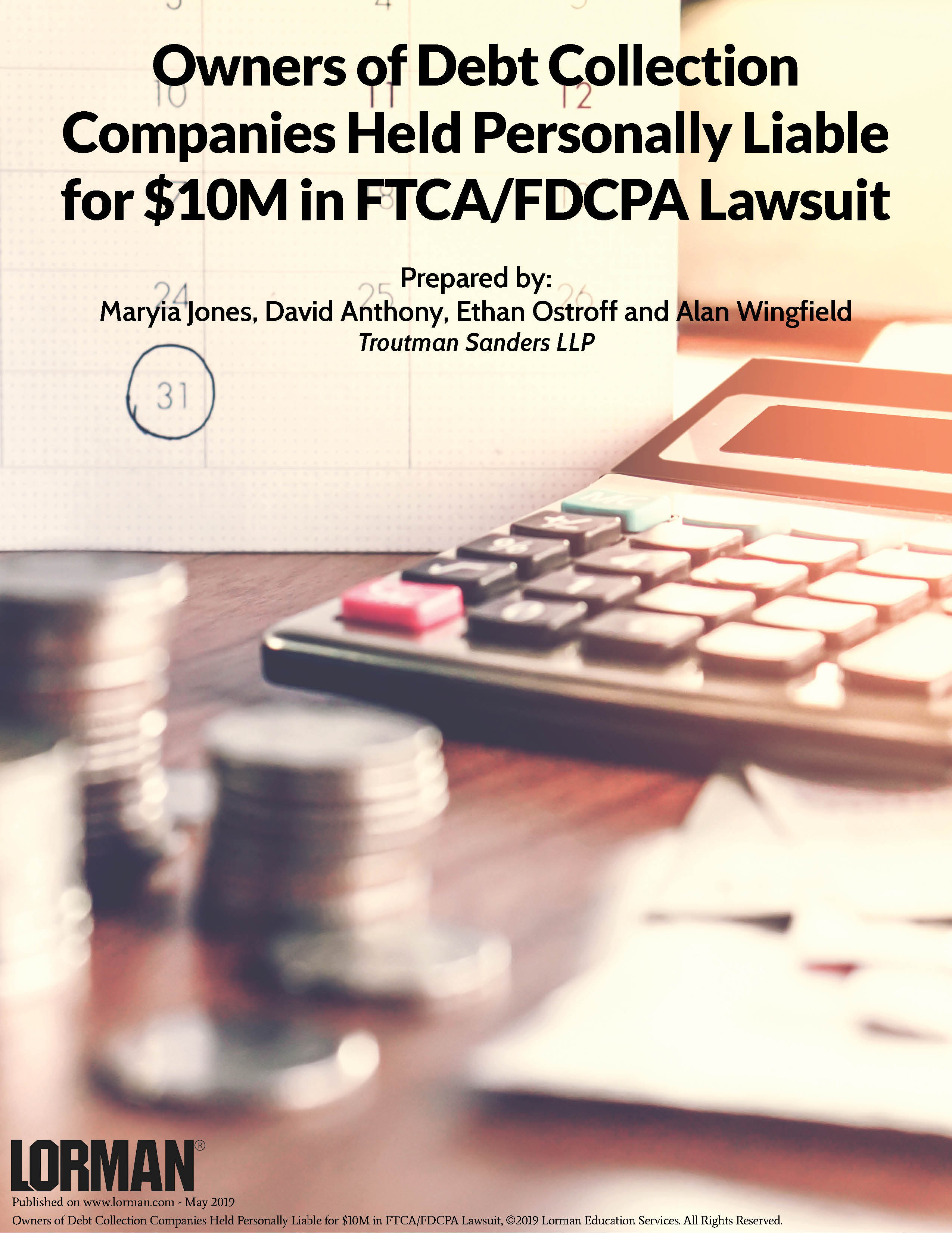 Owners of Debt Collection Companies Held Personally Liable for $10M in FTCA/FDCPA Lawsuit