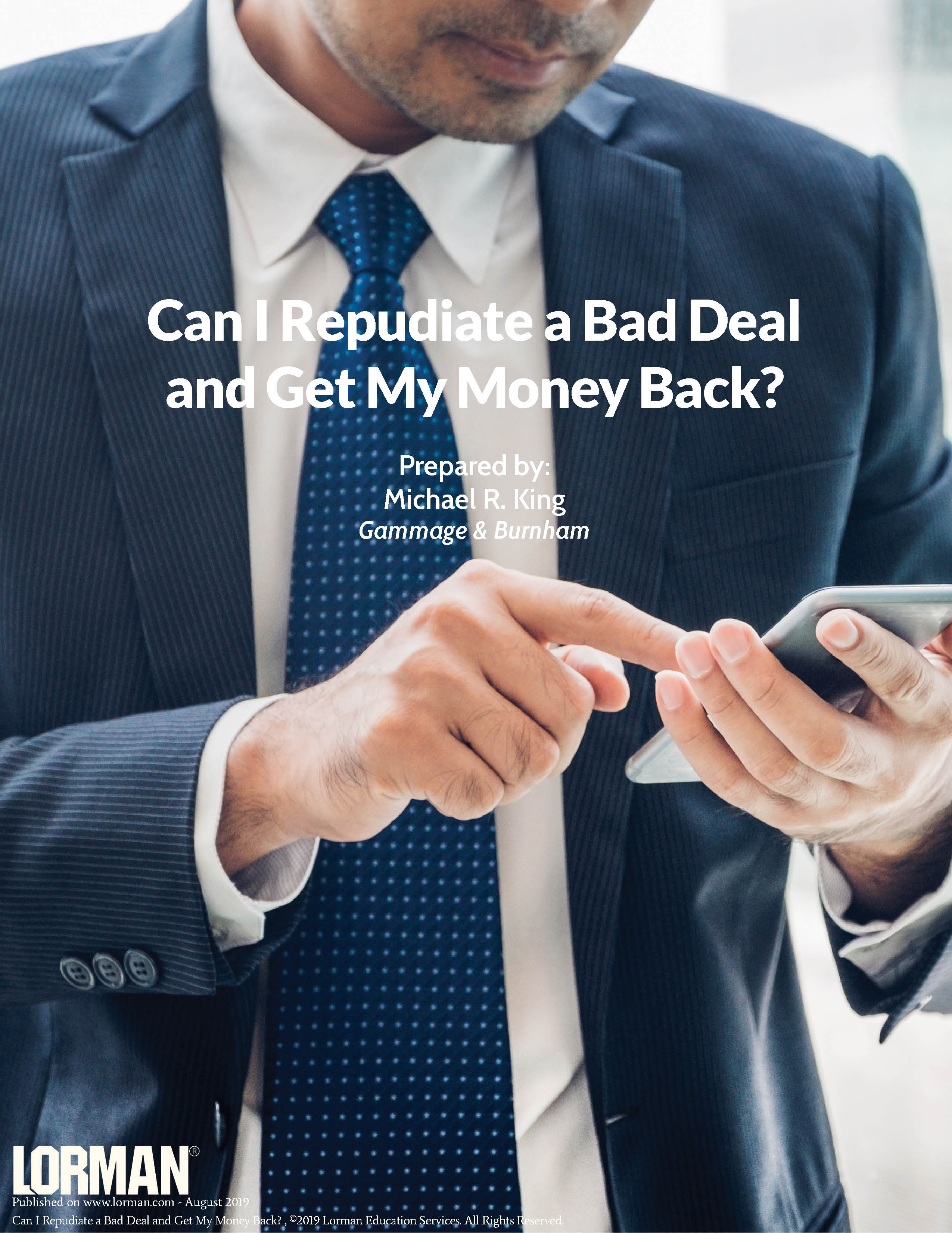 Can I Repudiate a Bad Deal and Get My Money Back?