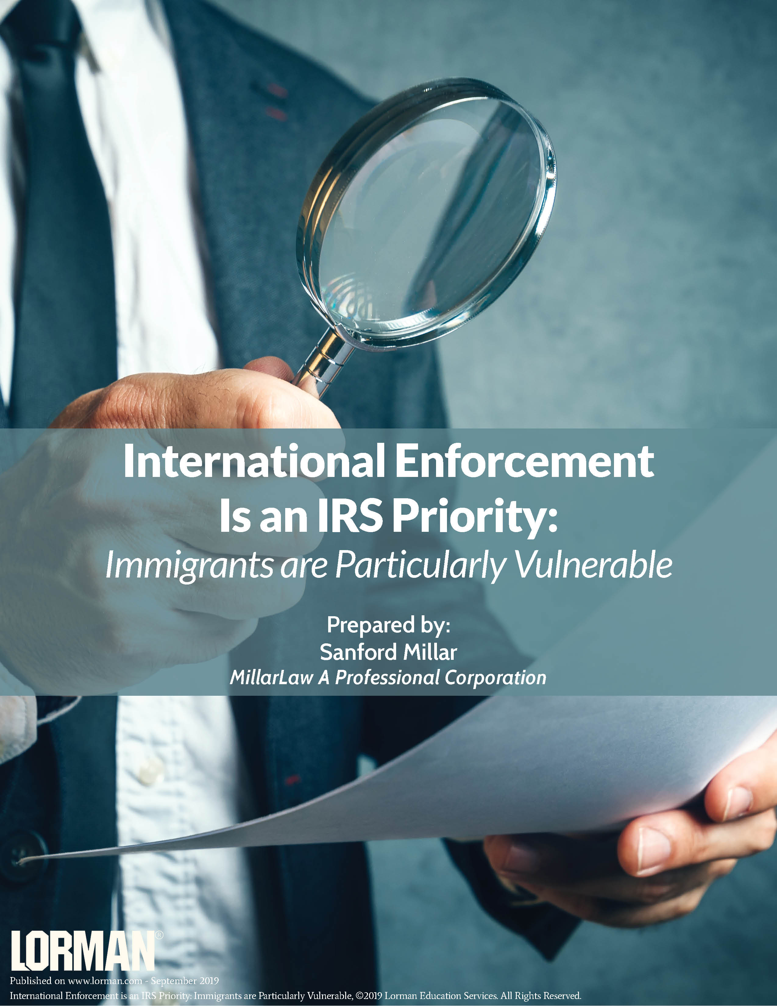 International Enforcement is an IRS Priority