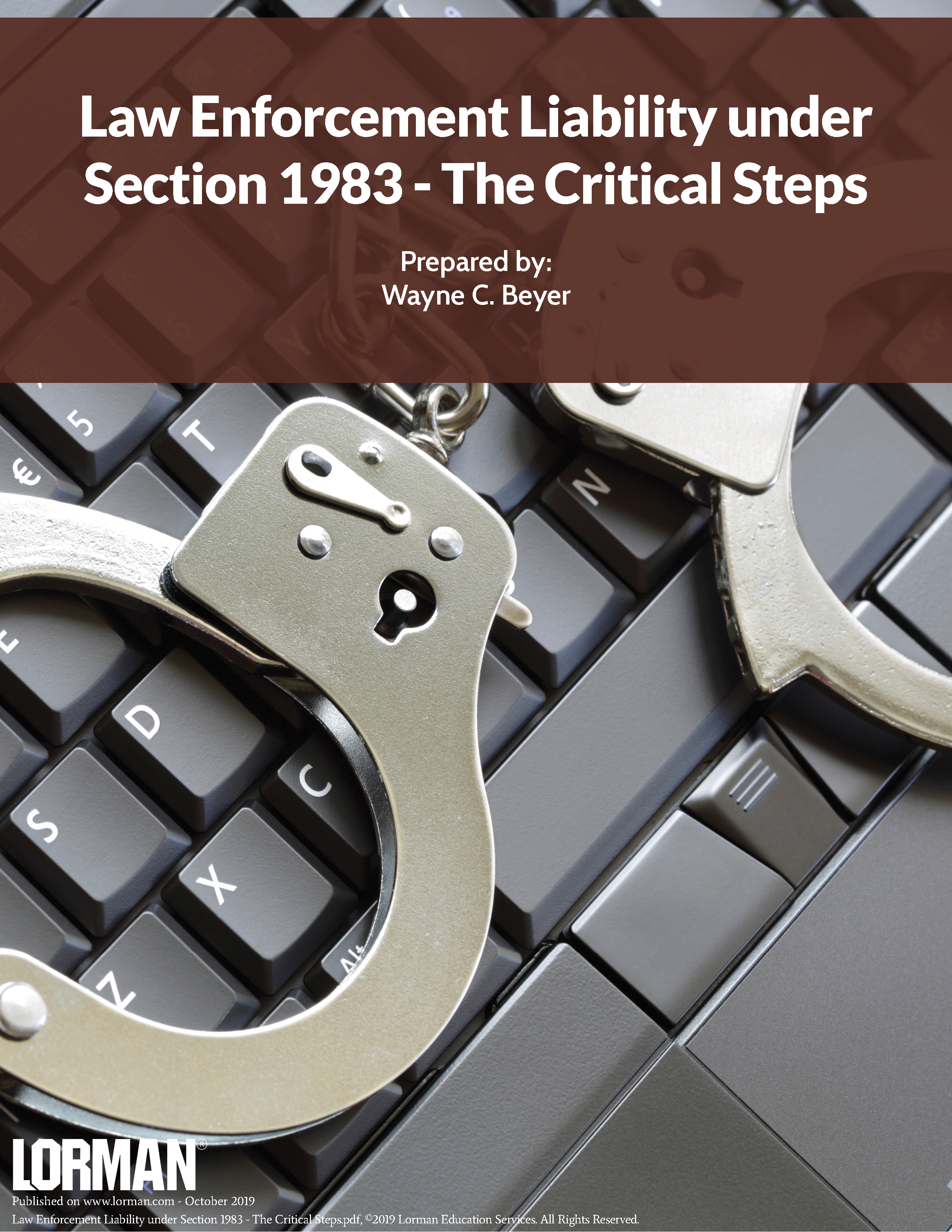 Law Enforcement Liability under Section 1983 - The Critical Steps