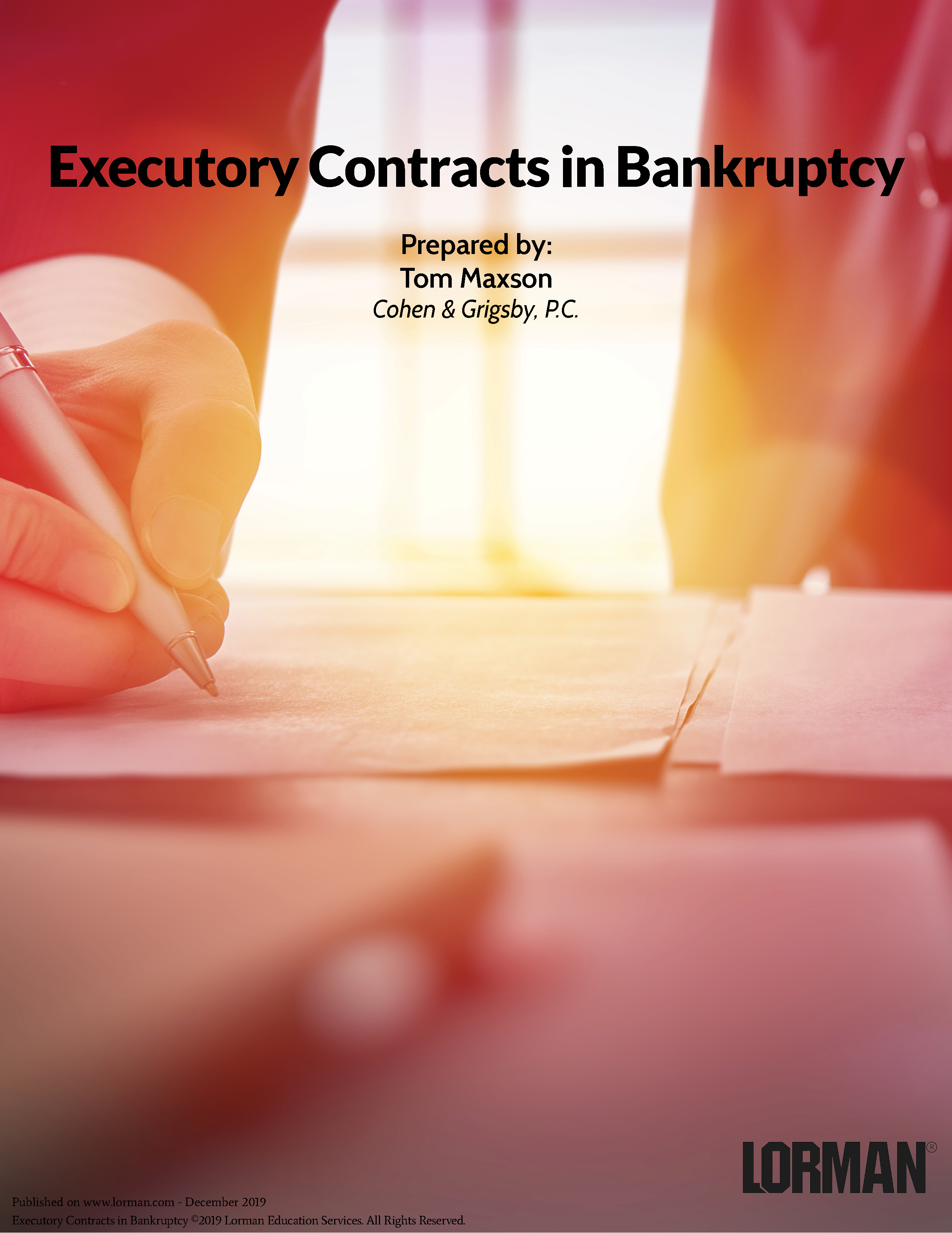 Executory Contracts in Bankruptcy