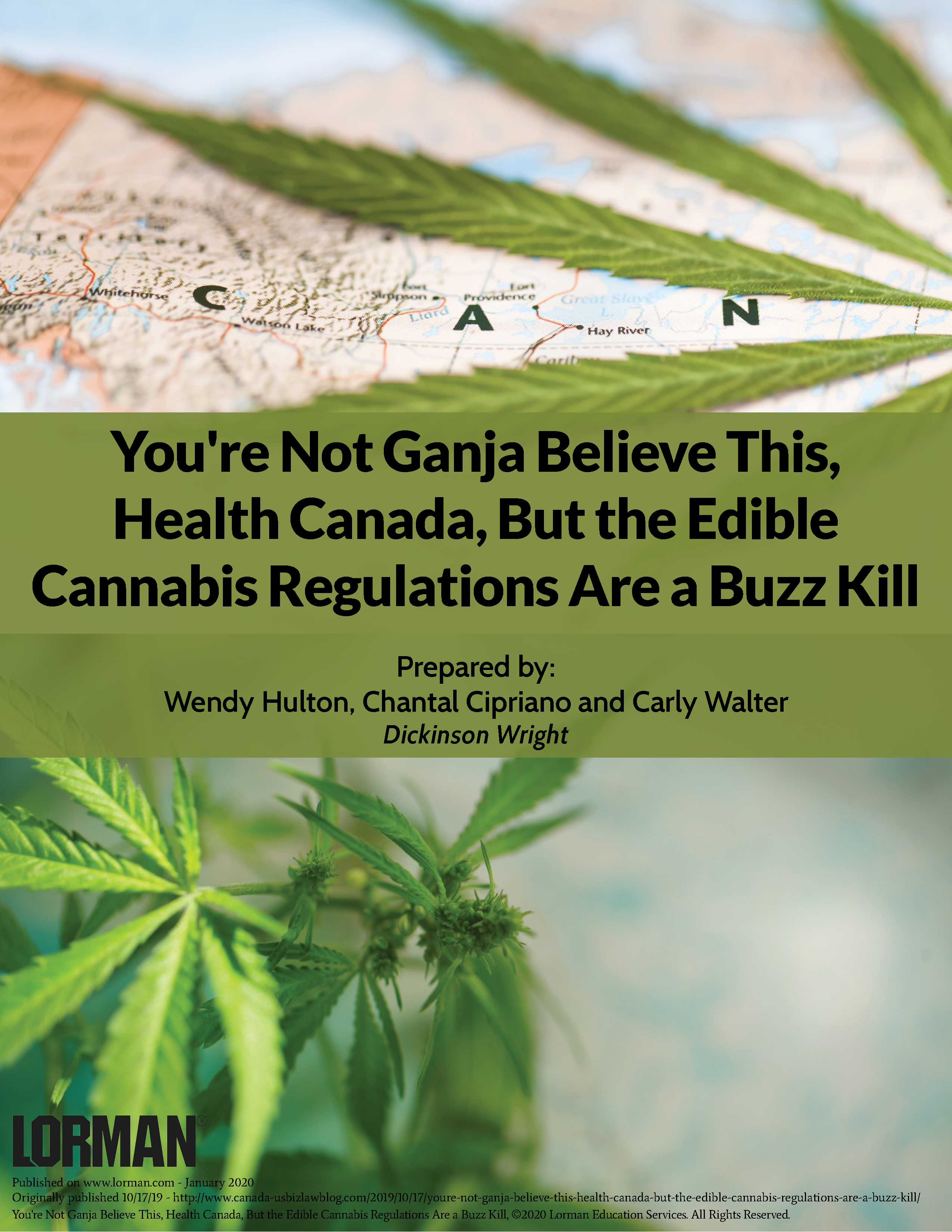 You're Not Ganja Believe This, Health Canada, But the Edible Cannabis Regulations Are a Buzz Kill