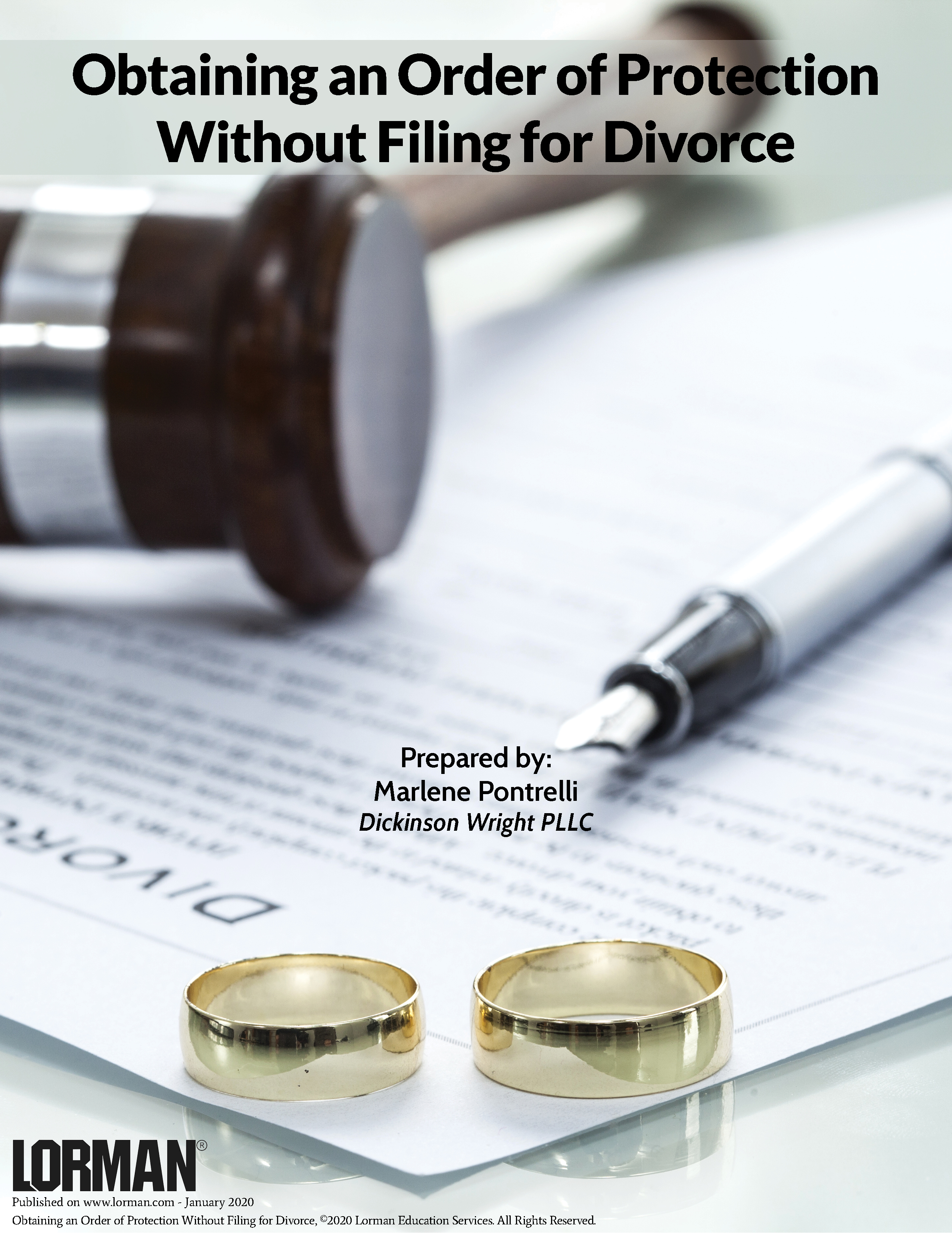 Obtaining an Order of Protection Without Filing for Divorce