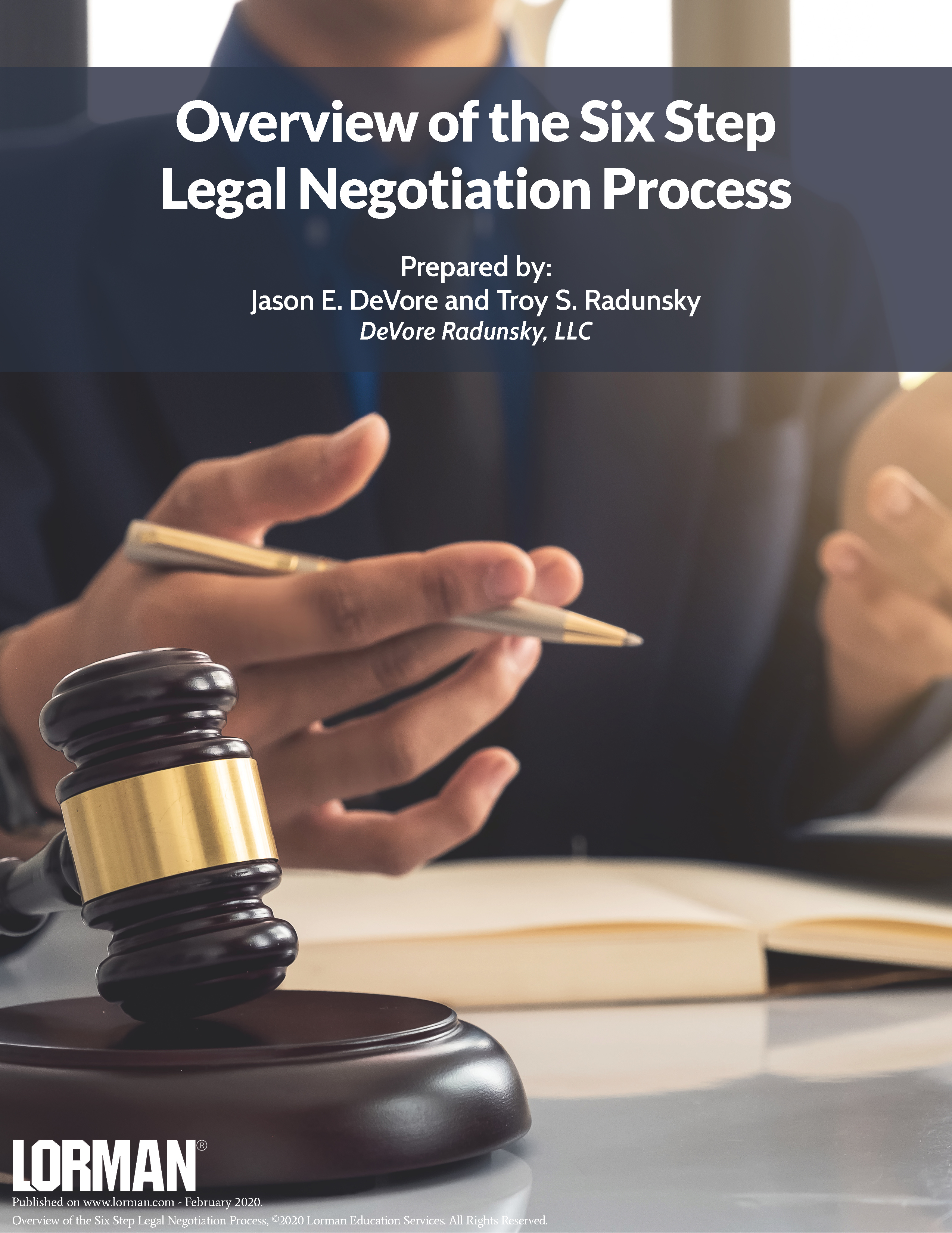 Overview of the Six Step Legal Negotiation Process
