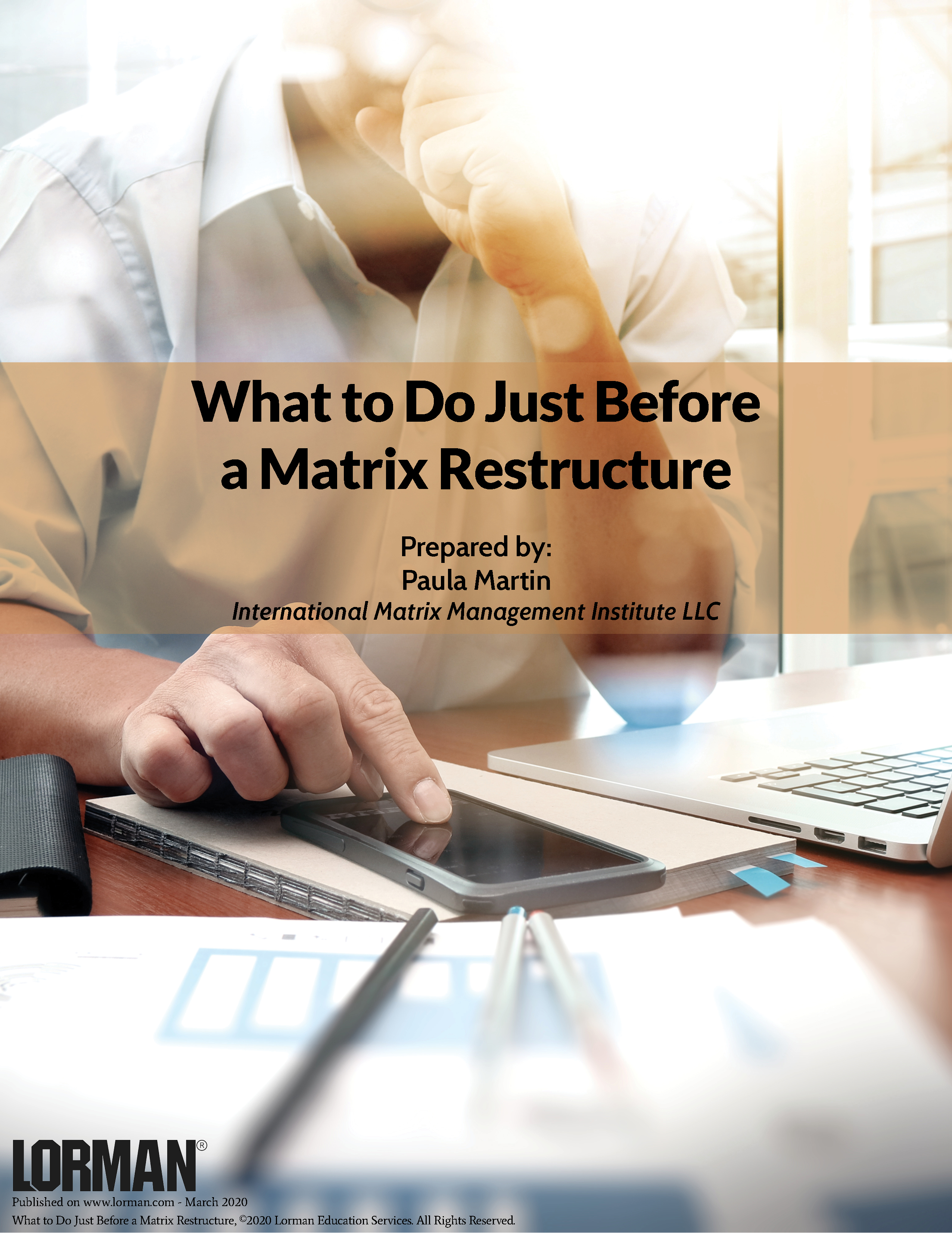 What to Do Just Before a Matrix Restructure