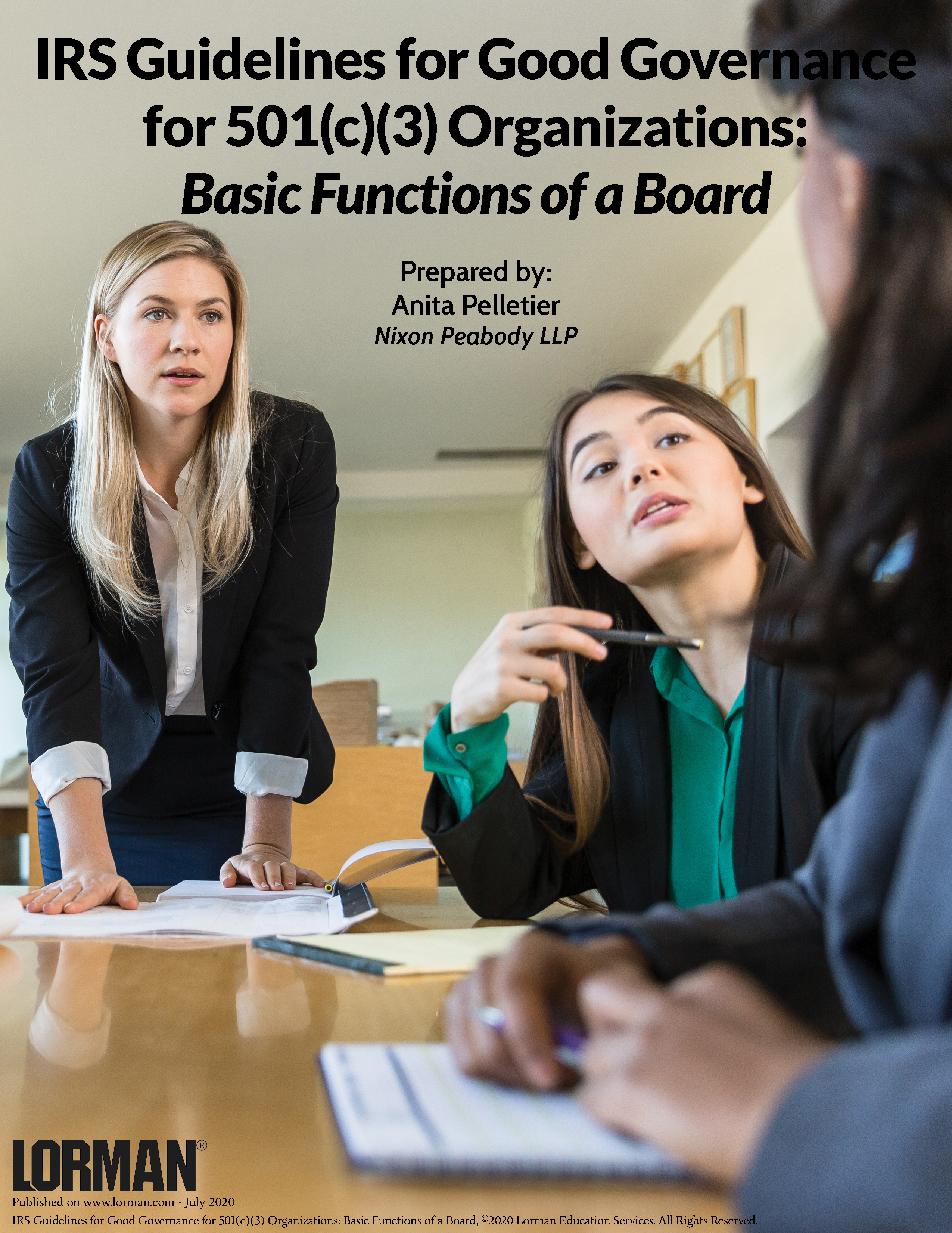 IRS Guidelines for Good Governance for 501(c)(3) Organizations: Basic Functions of a Board