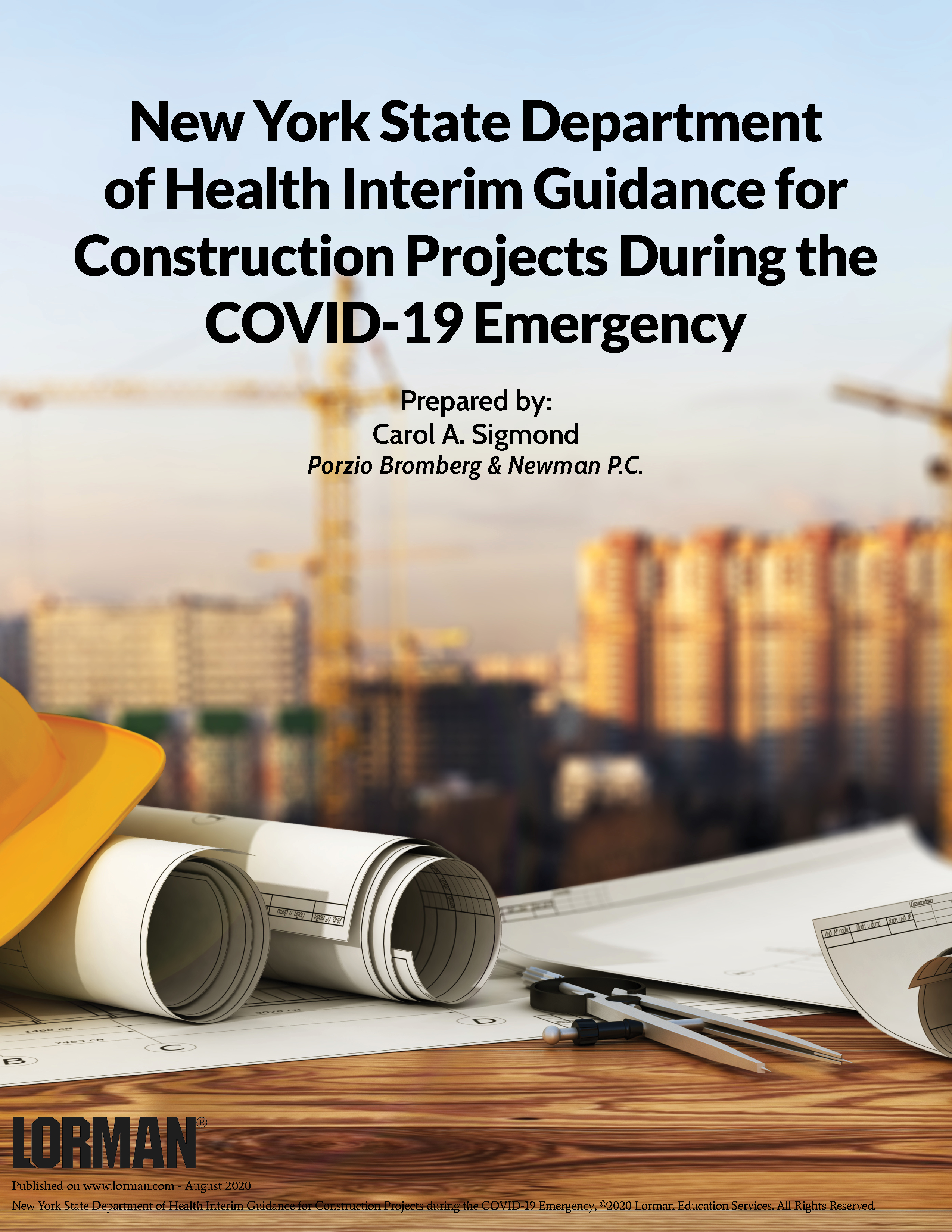 New York State DOH Interim Guidance for Construction Projects During the COVID-19 Emergency