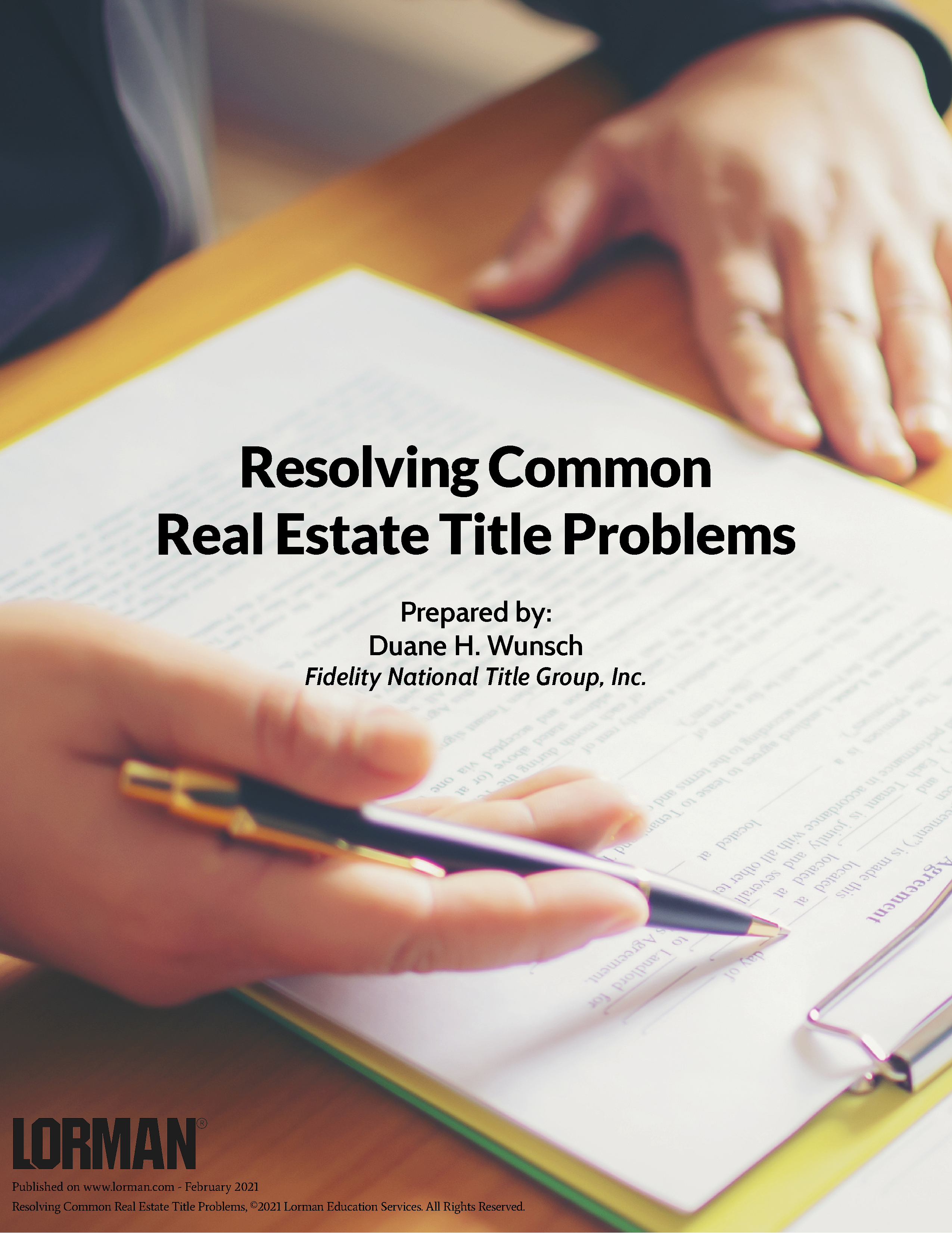 Resolving Common Real Estate Title Problems