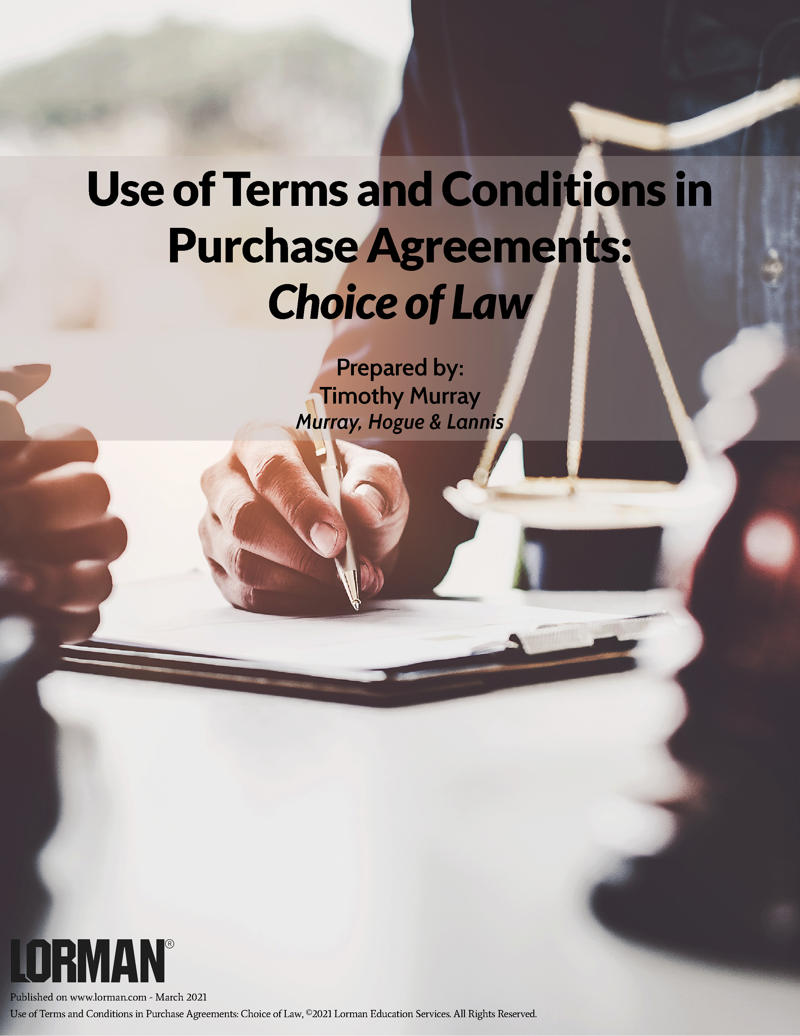 Use of Terms and Conditions in Purchase Agreements: Choice of Law