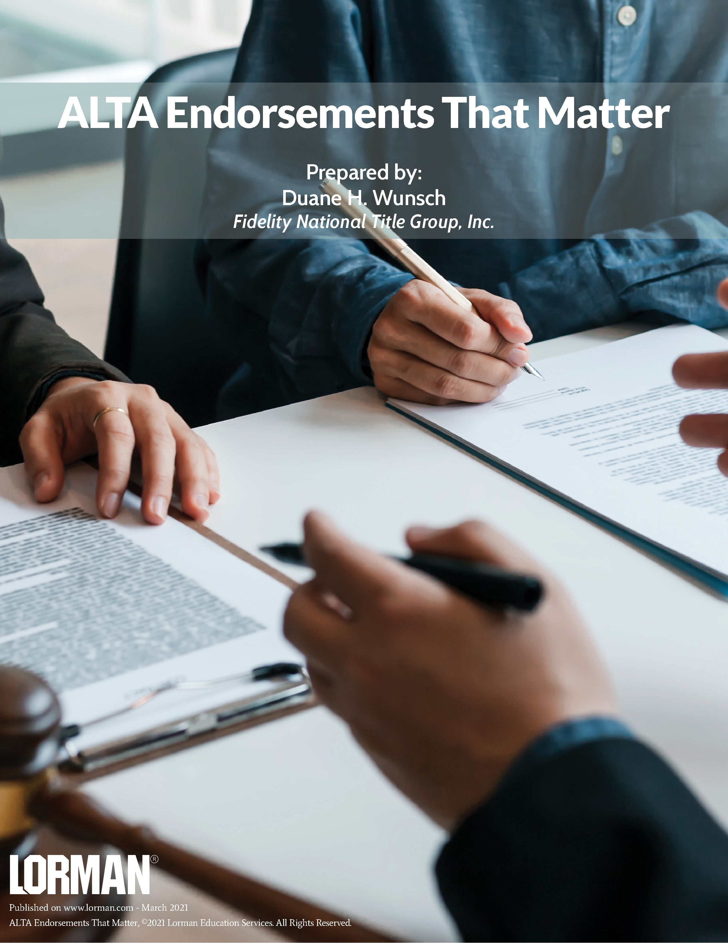 ALTA Endorsements That Matter