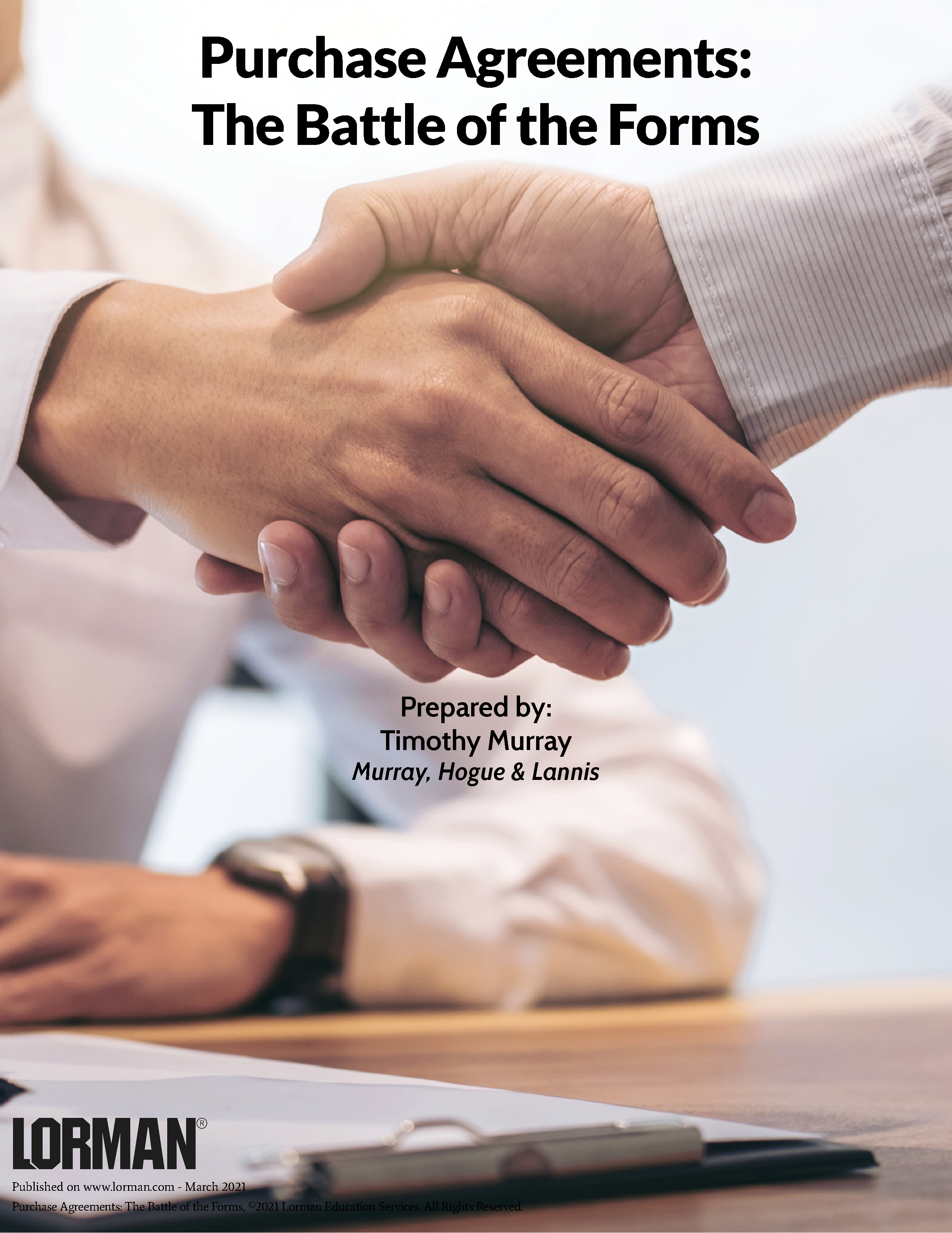 Purchase Agreements: The Battle of the Forms