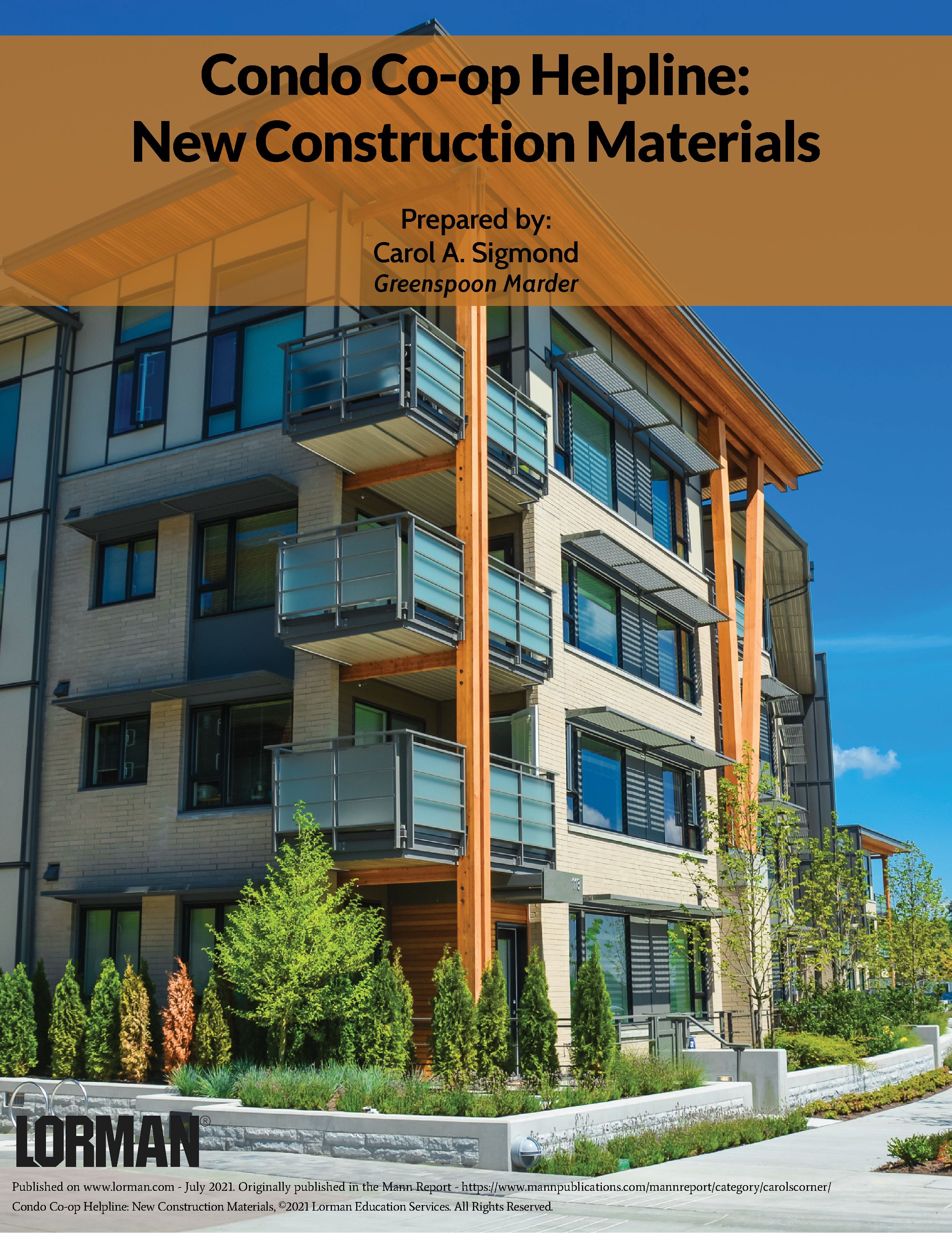 Condo Co-op Helpline: New Construction Materials