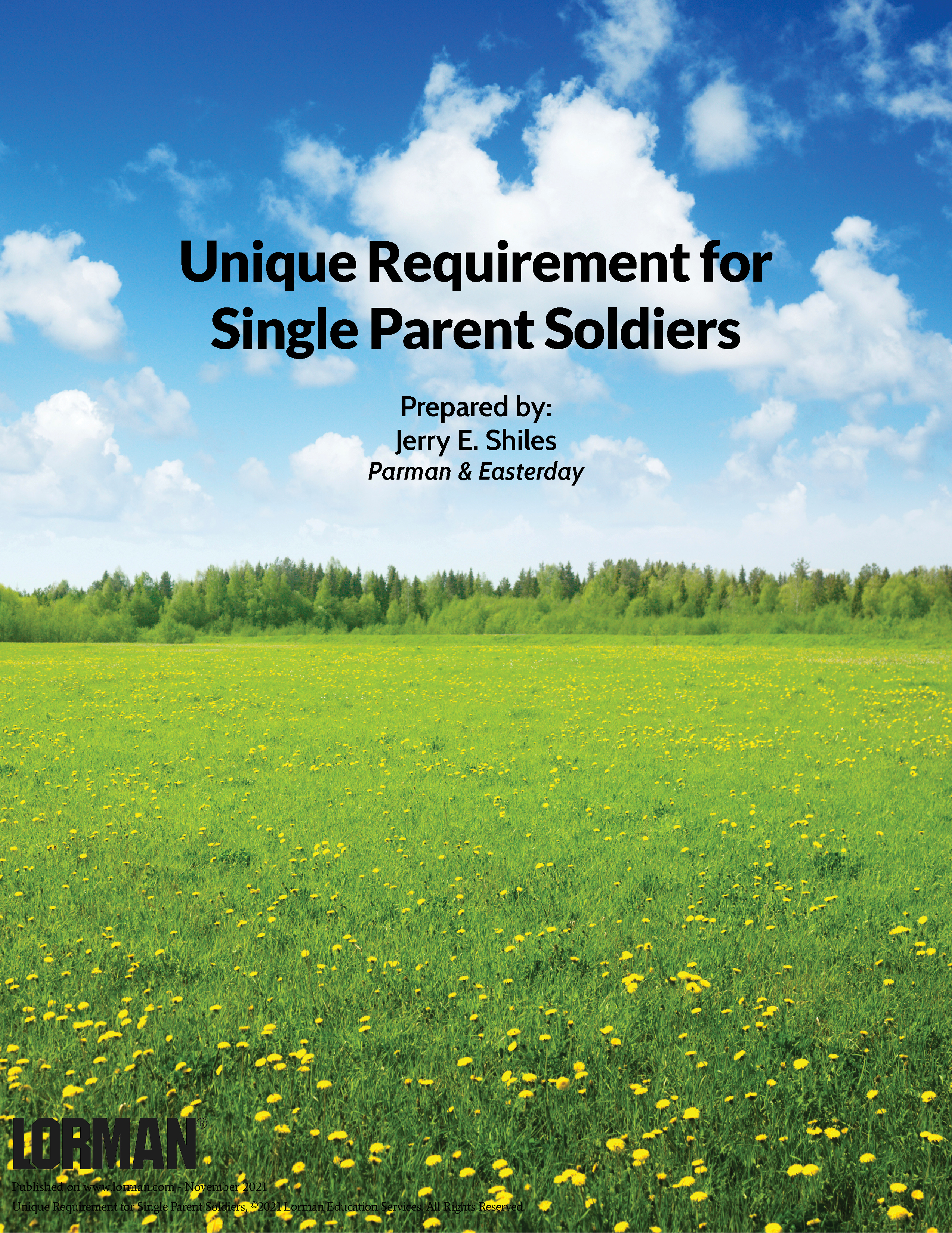 Unique Requirement for Single Parent Soldiers